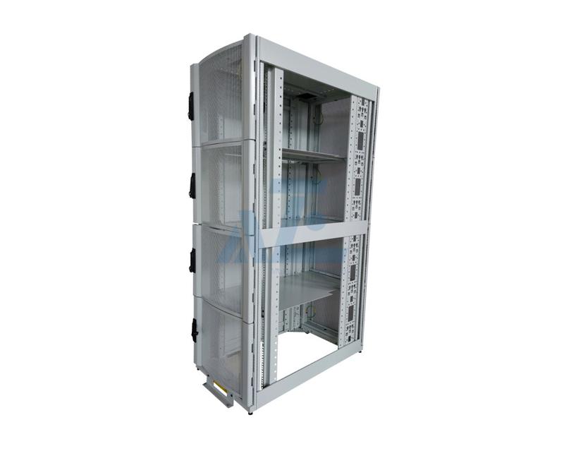 AZE Colocation Rack Cabinet, 4-Bay, 48U, Black, 2248H x 600W x